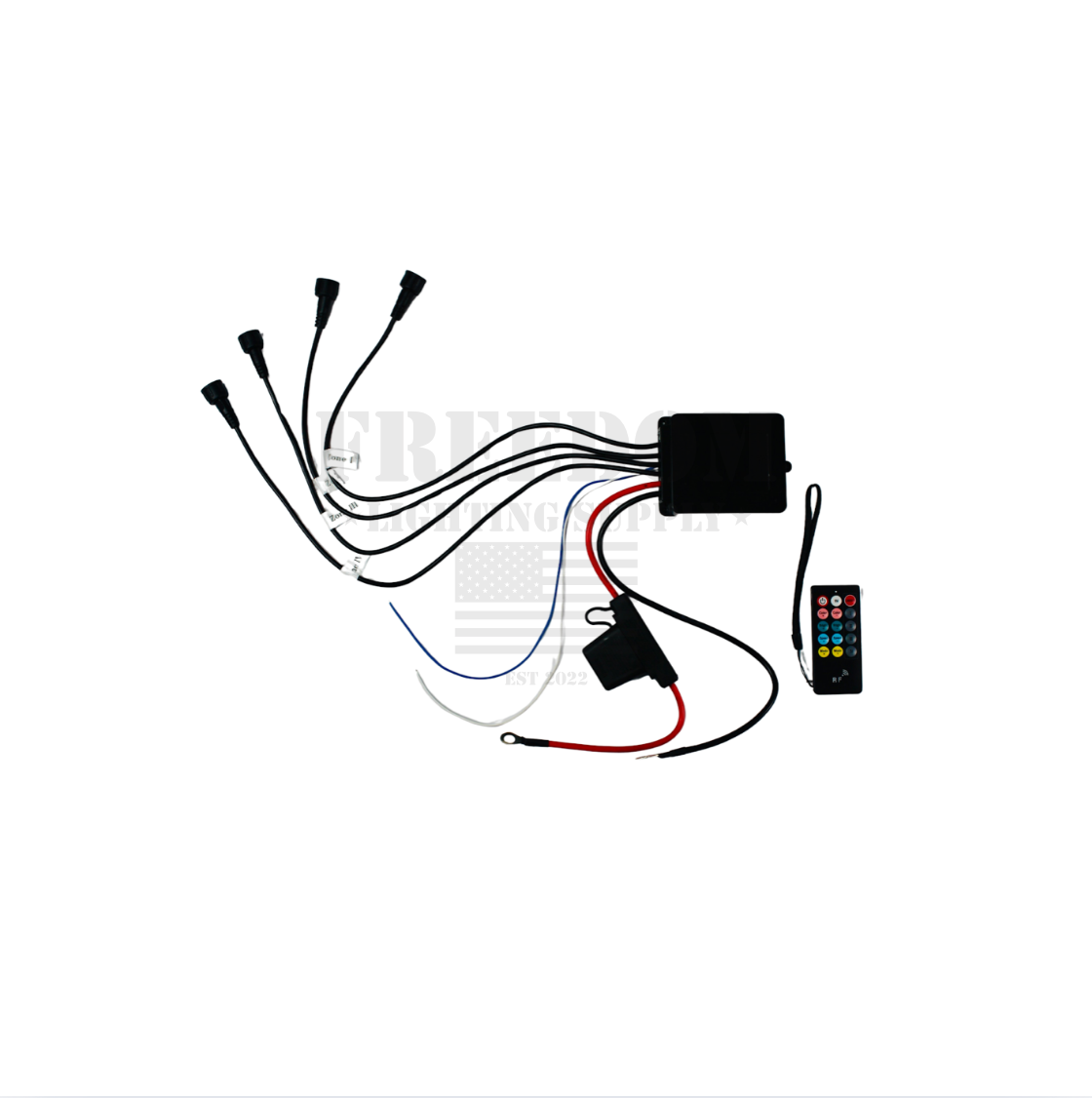 Boîtier de commande et télécommande - RVB + blanc