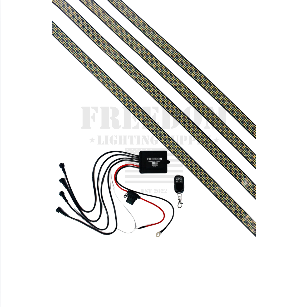 5 Row High Intensity Underglow Kits - Pure White