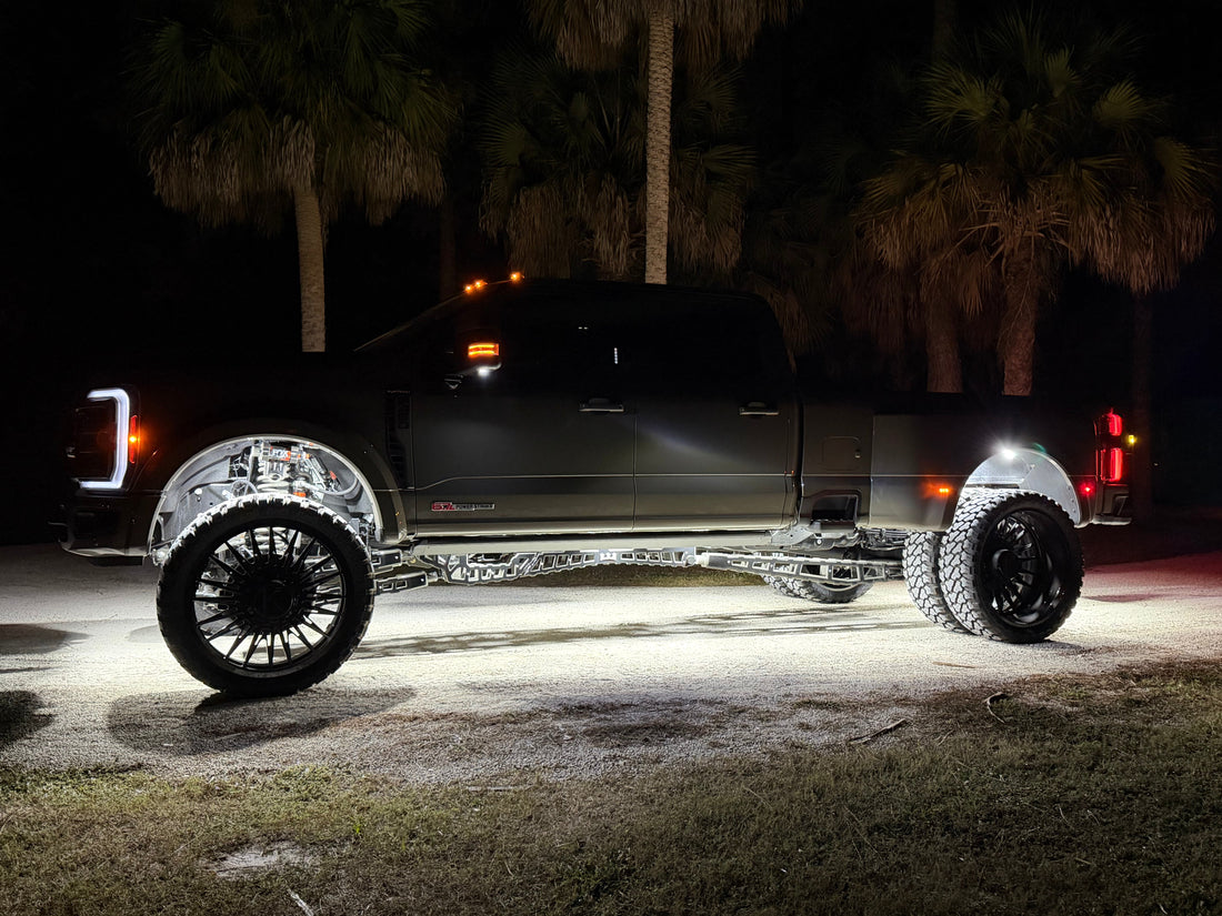 Freedom Lighting Supply × Wicked Suspension    | 2026 Ford F-450 Build & 108-LED Rock Lights