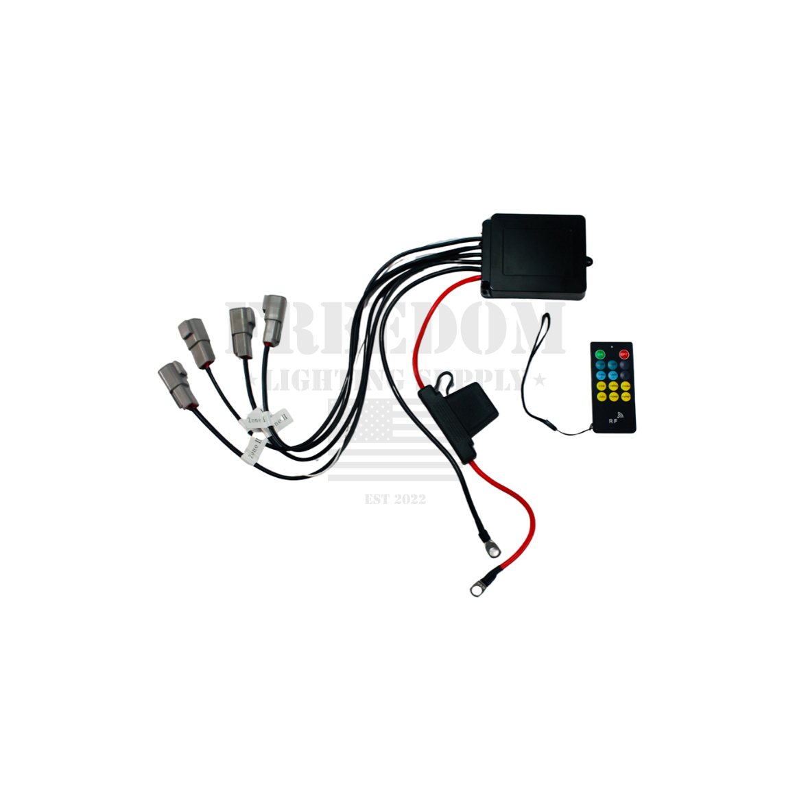 Caja de control y control remoto - Blanco puro 