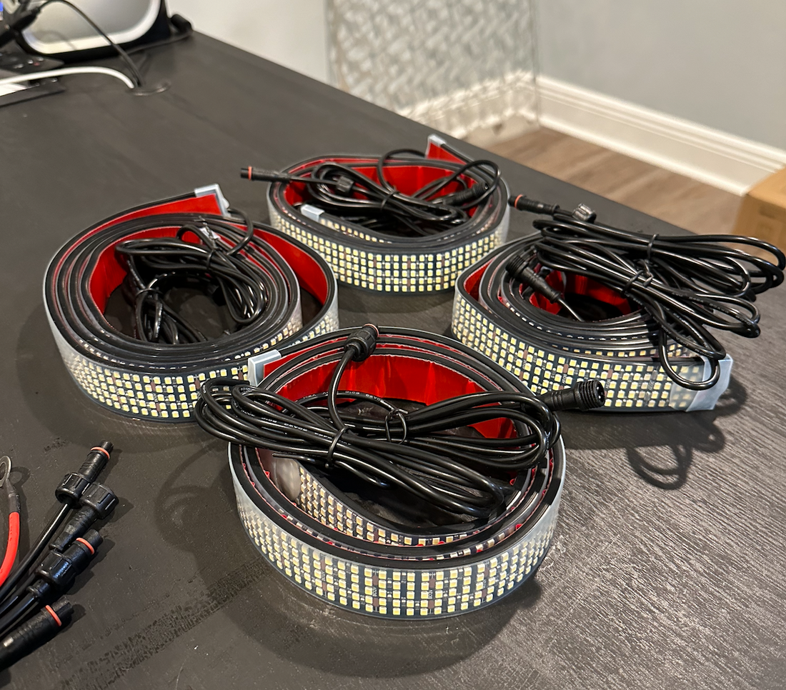 5 Row High Intensity Underglow Kits Pure White Freedom Lighting Supply